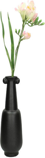 ArteLibre Vază Decorativă Ceramică Negru 12.5x12.5x33cm 1buc