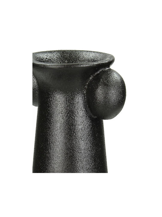 ArteLibre Decorative Vase Black 12.5x12.5x33cm