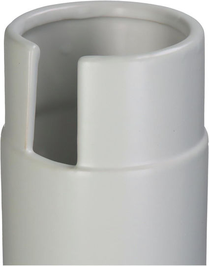 ArteLibre Vază Decorativă Ceramică Alb 10.5x10.5x39.5cm 1buc