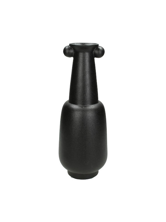 ArteLibre Decorative Vase Black 12.5x12.5x33cm