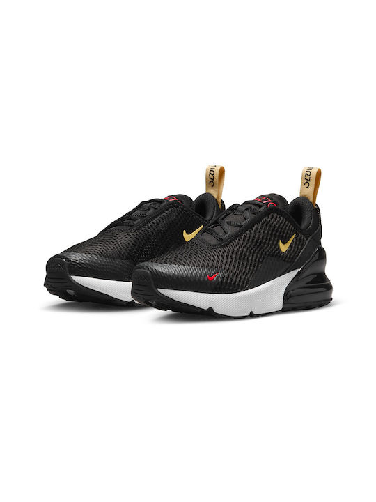 Air Max 270 PS Детски Спортни Обувки Running с Връзки Черни