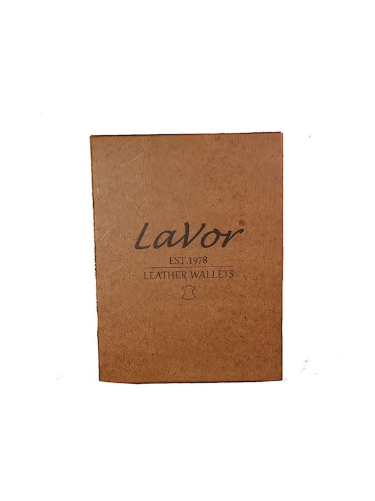 Lavor Men's Leather Card Wallet Red