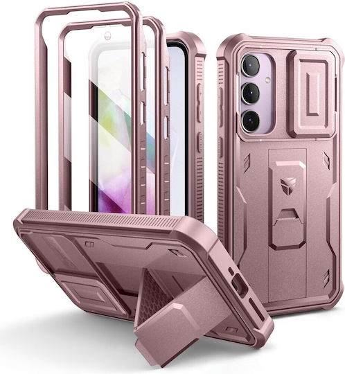 Carcasă consolidată Samsung Galaxy A55 Dexnor, corp complet, roz