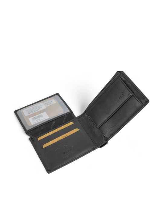 Δερμάτινο Ανδρικό Πορτοφόλι με RFID Μαύρο