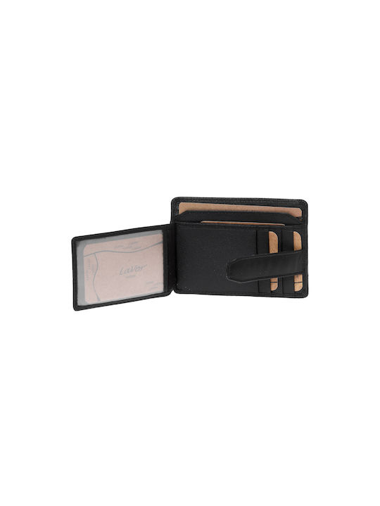 Lavor Men's Leather Card Wallet with RFID Black