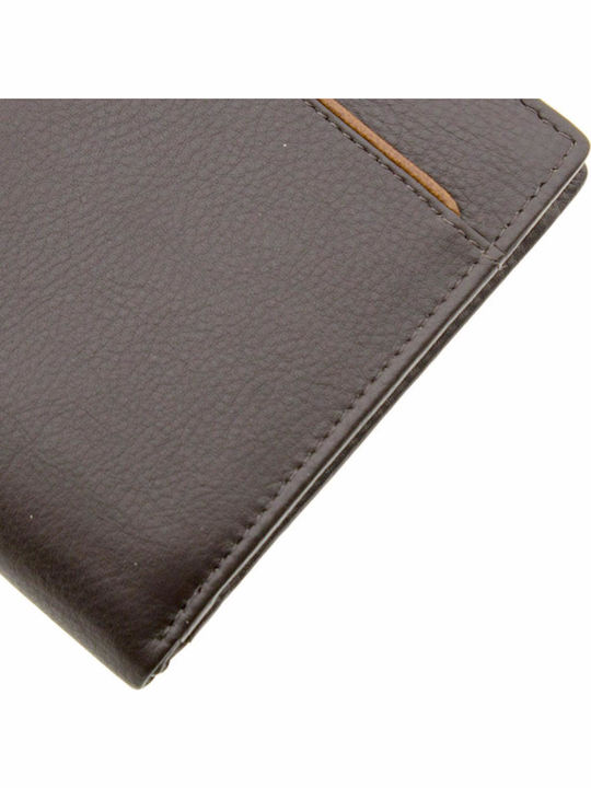 Δερμάτινο Ανδρικό Πορτοφόλι με RFID Καφέ