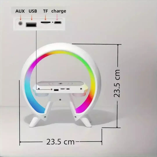 Tabletop Digital Clock LED with Alarm Clock and Wireless Charging t02115554