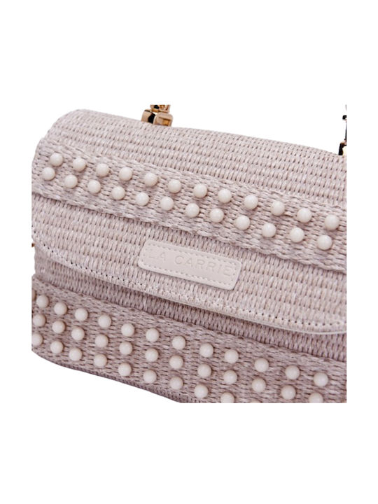 Straw Women's Bag Shoulder Beige