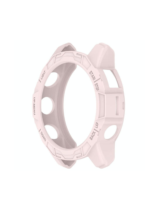 Carcasă de protecție pentru ceas Garmin Epix Pro 47mm Fenix 7 7 Pro Armored Tpu Half Wrapped roz