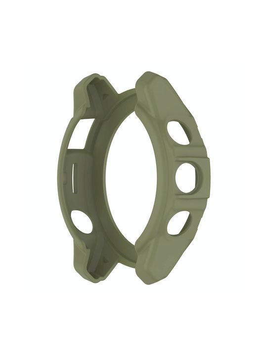 Garmin Epix Pro 47mm Fenix 7 7 Pro Armored TPU Half Wrapped Watch Protective Case Green