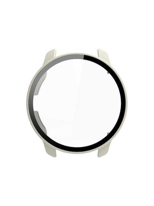 Garmin Venu 2 Pc + Tempered Glass Watch Case Ivory White Garmin Venu 2 Pc + Tempered Glass Watch Case Ivory White