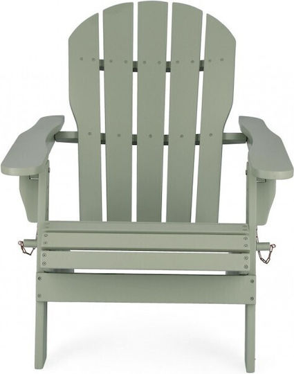 Outdoor Armchair Wooden Filadelfia Sage Green 70x80x85cm