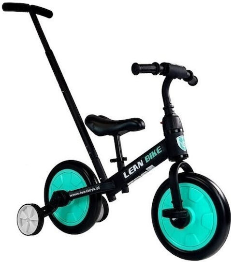 Lean Toys MCT 7679 Triciclete Pentru Copii Cu Mâner Pentru Părinți 3 În 1 Pentru 3+ Ani Negru