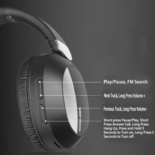 L960 Безжични Bluetooth Over Ear Слушалки Зелени