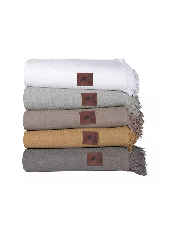 Greenwich Polo Club 3915 Three-Seater Sofa Throw 180x300cm White