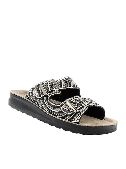 Damen Anatomische Schwarze Flatforms