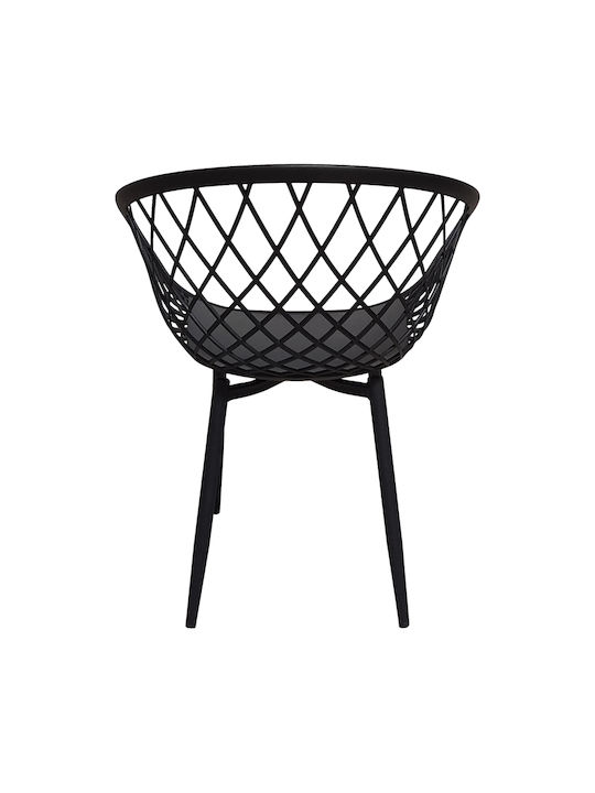 Ezra Dining Room Polypropylene Chair Black 62x42x82cm