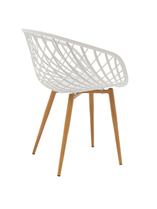 Ezra Dining Room Polypropylene Chair White 62x42x82cm