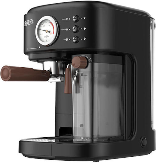 Hibrew Automatic Espresso Machine 1250W Pressure 19bar for Cappuccino Black