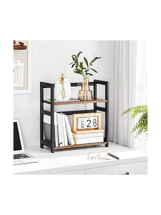 Songmics Bamboo Tabletop Spice Jar Black