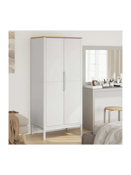 Doppeltür Kleiderschrank White 77x53x171cm