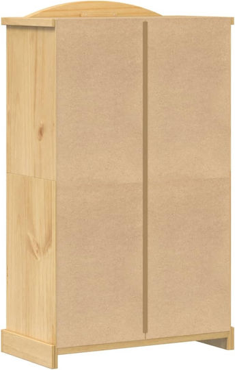 Δίφυλλη Ντουλάπα Καφέ 101x52x170cm