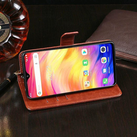 Ulefone Note 7 Idewei Crazy Horse Texture Horizontal Flip Leather Case Holder & Card Slots & Wallet Rose Red