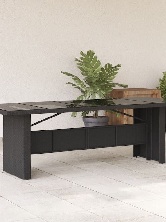 Tisch Stabil Black 240x90x75cm