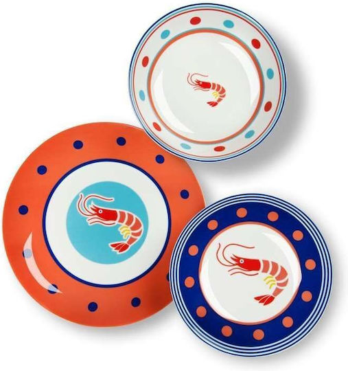 Excelsa Alb Porțelan Set de Vase 18buc