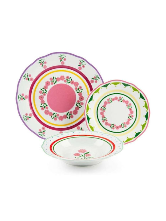 Excelsa White Porcelain Dinnerware Set 18pcs
