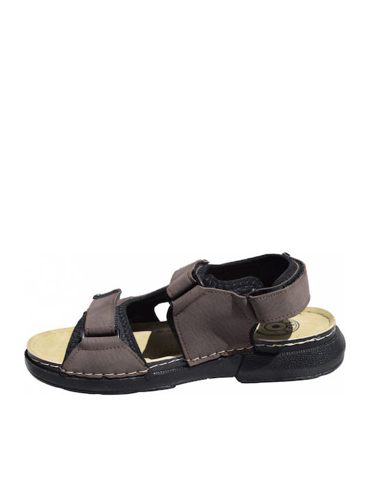 Herrensandalen in Tabac Braun Farbe