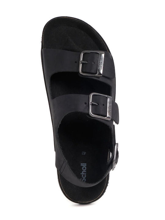 Gaston Leder Herrensandalen in Schwarz Farbe