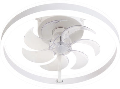Primo PRCF-80609 Ceiling Fan 50cm with Light and Remote Control White
