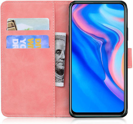 Huawei P Smart Z Y9 Prime 2019 Honor 9x Global Skin Feel Pure Color Flip Leather Phone Case Pink