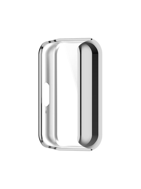 2в1 протектор за екрана в случай на Xiaomi Redmi Watch 3 Lite Watch 3 Active Silver