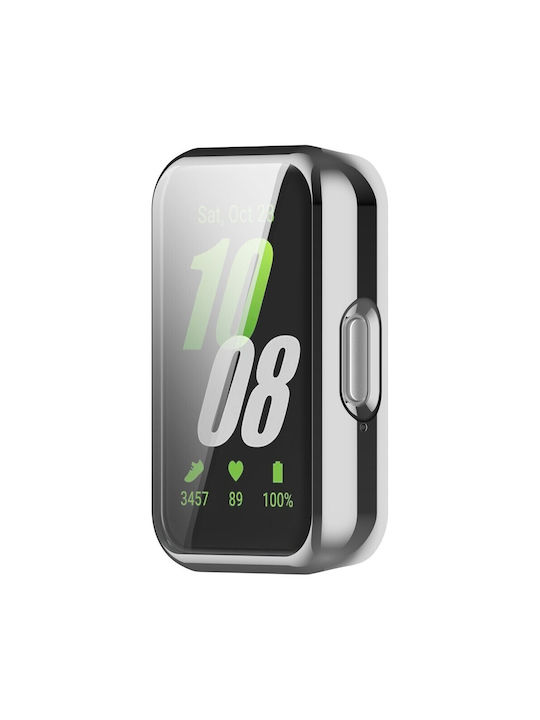 2в1 протектор за екрана в случай на Xiaomi Redmi Watch 3 Lite Watch 3 Active Silver