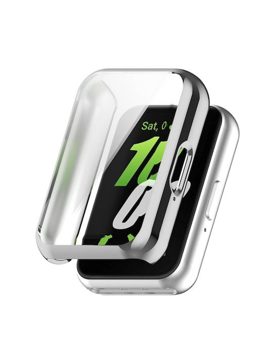 2в1 протектор за екрана в случай на Xiaomi Redmi Watch 3 Lite Watch 3 Active Silver