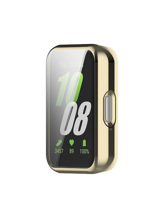 2-в-1 калъф със защитно фолио за Xiaomi Redmi Watch 3 Lite Watch 3 Active Gold
