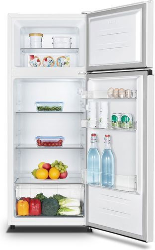 De'Longhi Double Door Refrigerator 206lt H143.6xW55.1xD54.2cm White D55TW20G