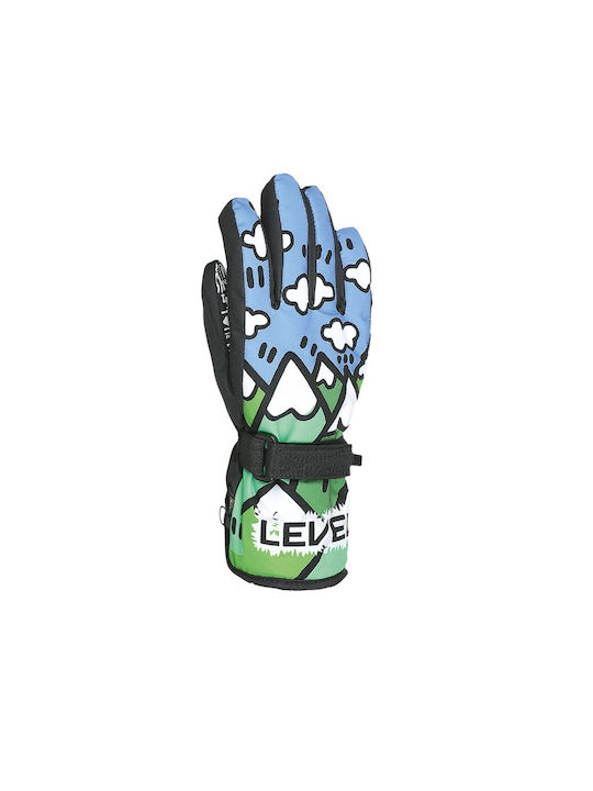 Level Kids Ski & Snowboard Gloves Colorful