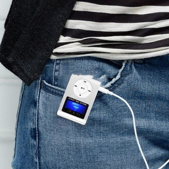 MP3 Player with LCD 1.1" Display Silver