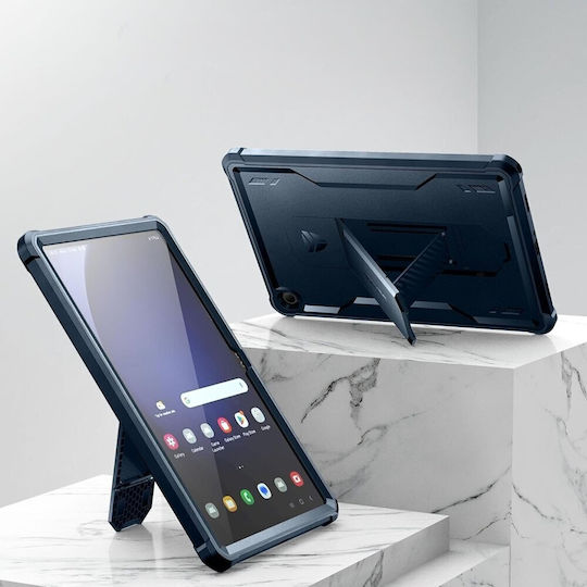 Брониран калъф за Galaxy Tab A9+ Plus Dexnor, пълен покрив, тъмно син