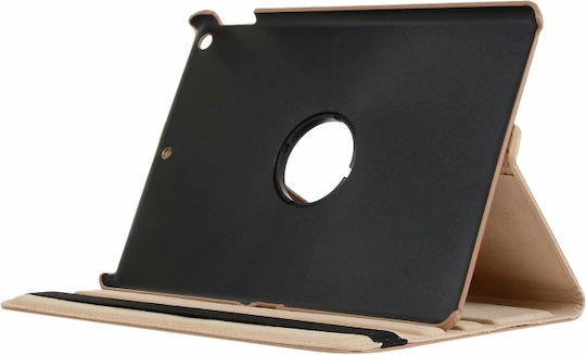 Ipad 10.2 Ipad Air 2019 10.5 Ipad 10.2 2020 Litchi Texture Horizontal Flip 360 Degrees Leather Case Black