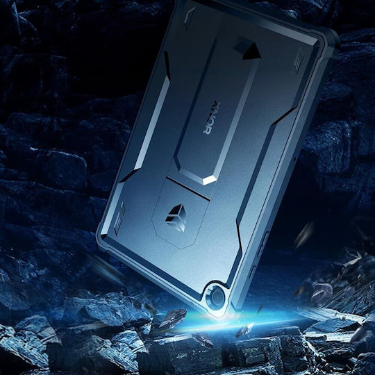 Подсилен калъф за Galaxy Tab A9 Dexnor Full Body тъмносин