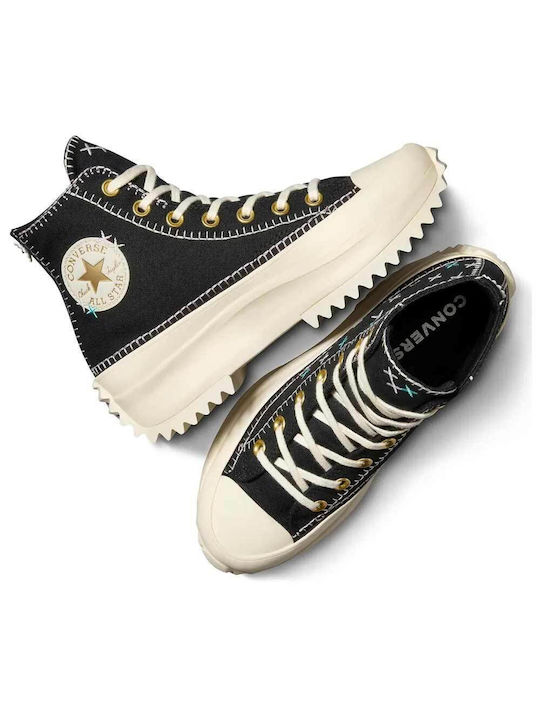 Converse Run Star Hike Γυναικεία Sneakers Μαύρα