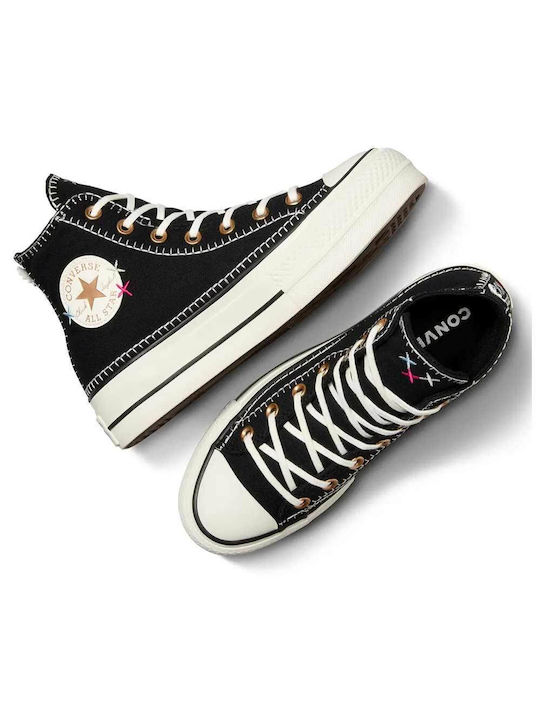 Converse Chuck Taylor All Star Lift Γυναικεία Sneakers Μαύρα