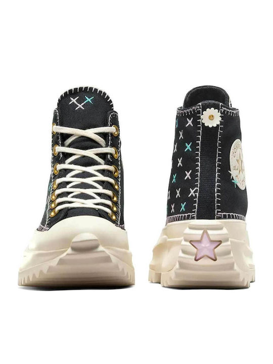 Run Star Hike Γυναικεία Flatforms Μποτάκια Μαύρα