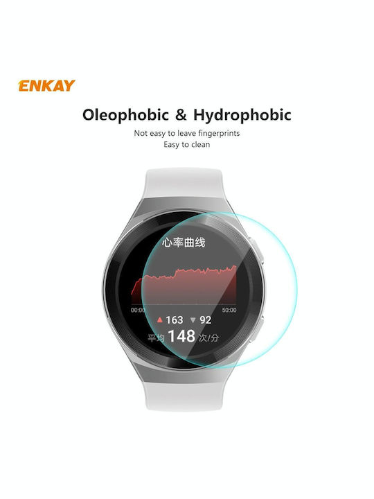 1 buc Huawei Watch GT 2e 46mm Ediție dinamică Enkay Hat-prince 0.2mm 9h 2.15d Protecție ecran din sticlă securizată cu margini curbate pentru ceas film
