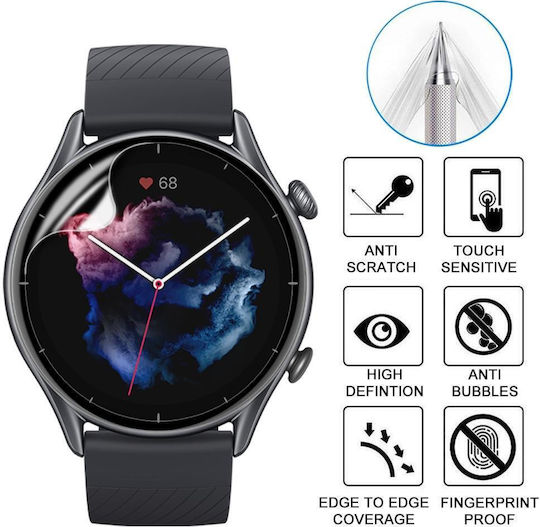 Curved 3d Composite Material Soft Film Screen Protector Amazfit Gtr 3