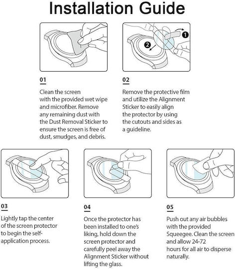 Samsung Galaxy Watch5 44mm Weiche Hydrogel-Folie Uhr Displayschutzfolie